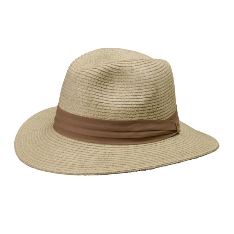 Sombrero Indiana Connery de celulosa flexible con cinta